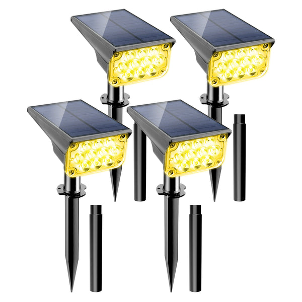 Solarstrahler LumoSolar | 3000K/6000K/RGB | IP65 Wasserdicht | Garten- & Wegbeleuchtung