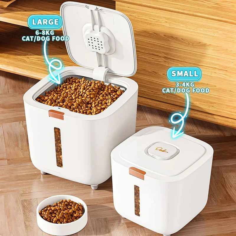TrockenFutterPro Futtertonne für Hunde & Katzen | Luftdicht & Feuchtigkeitsgeschützt | 3–7kg Lagerung | Geruchsdicht