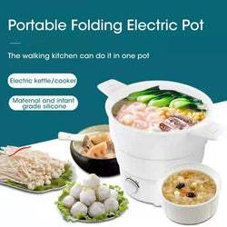 Elektrischer Mini-Kochtopf FoldaCook | Faltbar & kompakt | 1,2 L | 800 W | Für Camping, Büro & Reisen