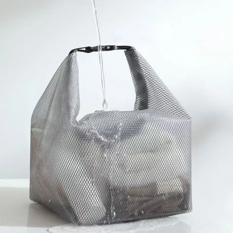 Wasserdichte Aufbewahrungstasche DryStow | Strapazierfähiges Nylon | Große Öffnung & Tragegurt | In 2 Größen – Grau oder Weiß