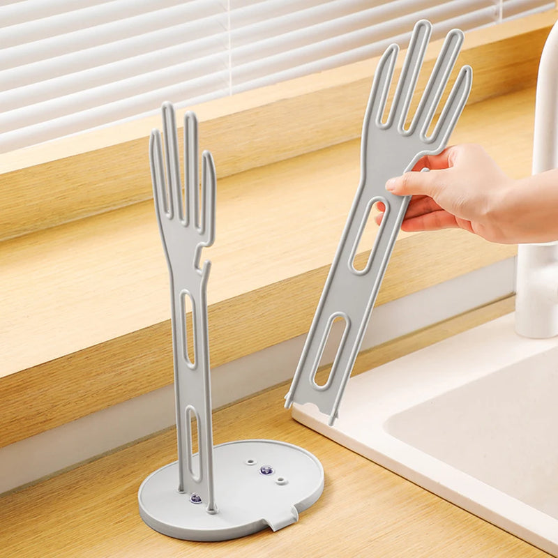 TROCKINO Trockengestell für Küchenhandschuhe | Handschuhhalter & Abtropfständer | Platzsparend & Hygienisch | 34×16×13 cm