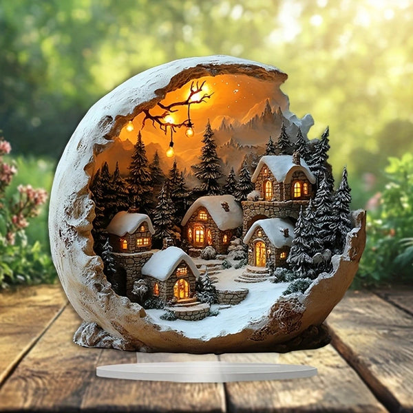 Weihnachtsdekoration Lunavia | Boho Stil | Acryl Dekofigur | 23x20 cm