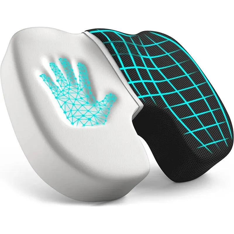 Ergonomisches Sitzkissen | Memory Foam | Abnehmbarer Bezug | Für Büro, Studium & Zuhause