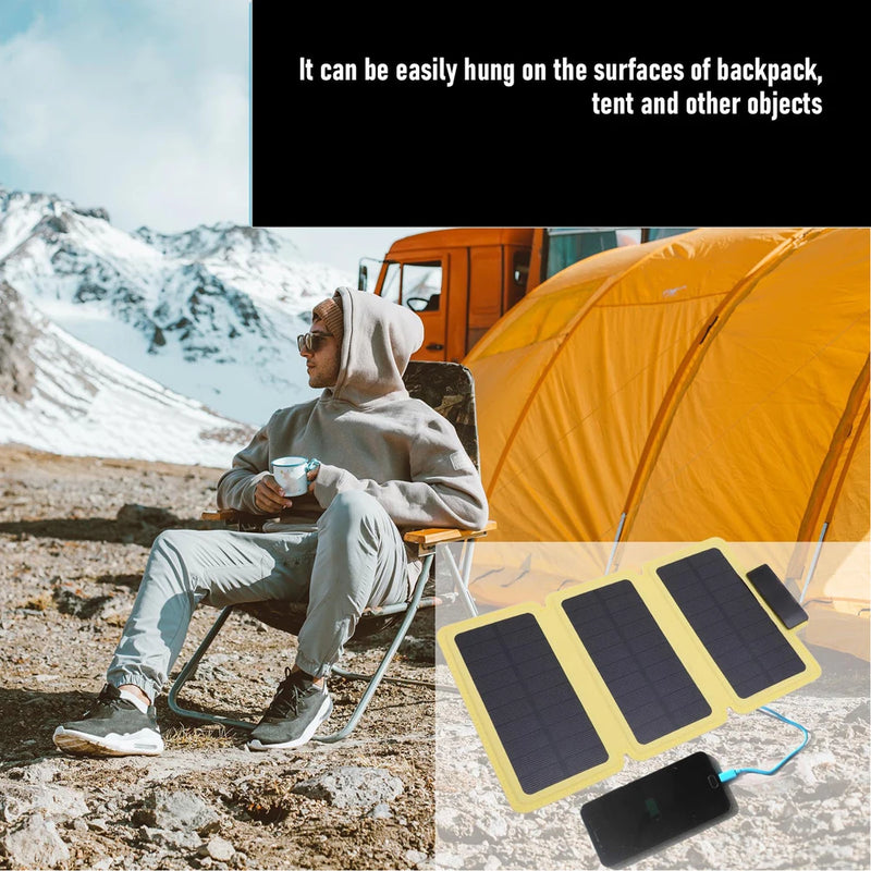 Faltbares Solarladegerät SolarNomad Pro | IP67 Wasserdicht | Smart IC Schnellladung | Ultraleicht & Kompakt