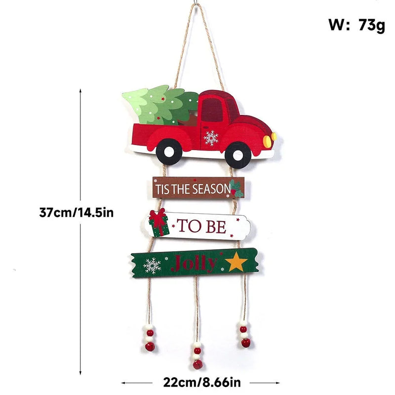 Holzanhänger NordicCharm | Weihnachtsdeko zum Aufhängen | Handgefertigtes Ornament für Baum, Wand & Fenster | Festliche Dekoration 2025–2026