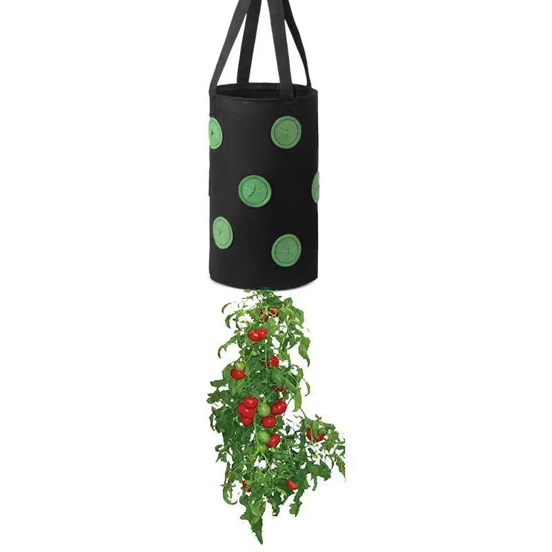 Vertiflor Hängender Pflanzsack mit 13 Taschen | Mehrzweck-Pflanztasche für Tomaten & Erdbeeren | Atmungsaktiv & Wiederverwendbar