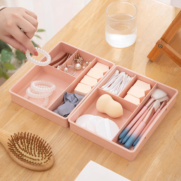 Tidyla Schreibtisch Organizer | Multifunktionale Aufbewahrungsbox | Für Kosmetik & Bürobedarf | 3-Fach Fachsystem