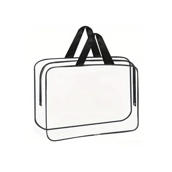 Spielzeug-Aufbewahrungstasche ClearyBag Kids | Transparent & Wasserdicht | Für Puzzle, Bücher, Bauklötze & Reisen | 30×22×10 cm