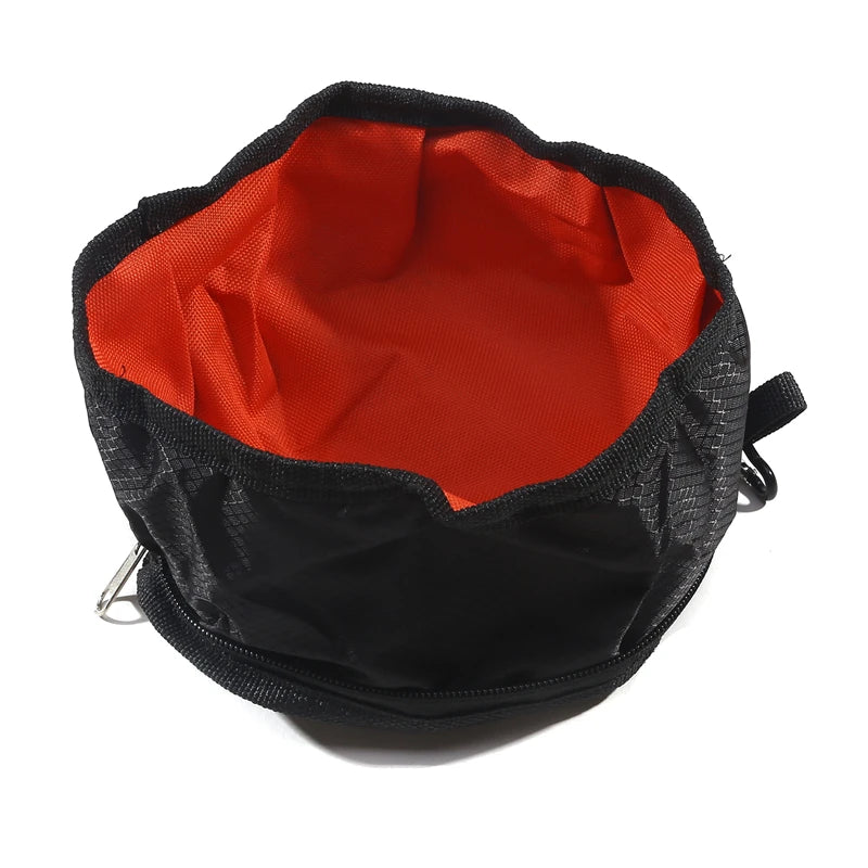 Faltbarer Napf Nomadoo FoldBowl | Tragbare Futter- & Wasserschale für Hunde & Katzen | Outdoor-Reisenapf aus Oxford-Gewebe | Ø 19 cm