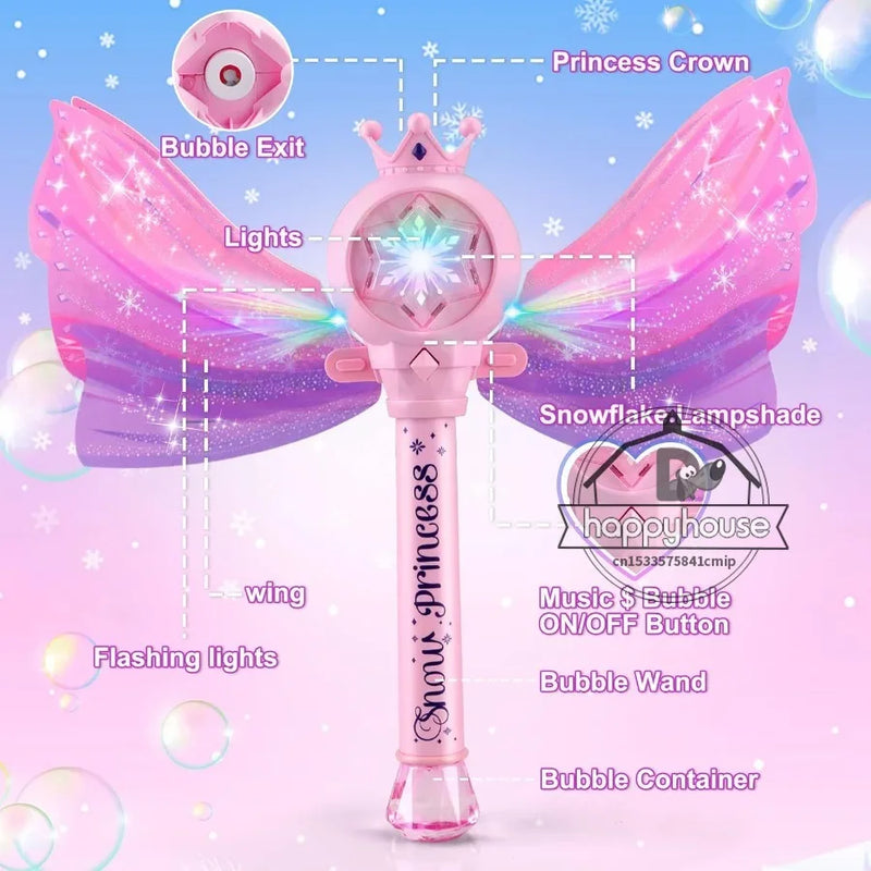 AstroBubbler LED Bubble Gun | Automatische Seifenblasenmaschine für Kinder | 360° Auslaufsicher | Mit LED-Licht & Astronaut-Design