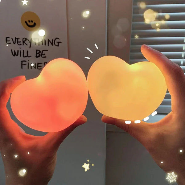 Herz LED Lampe | 3D Nachtlicht & Deko | Romantisch & Kreativ | Geschenk für Hochzeit, Geburtstag & Weihnachten