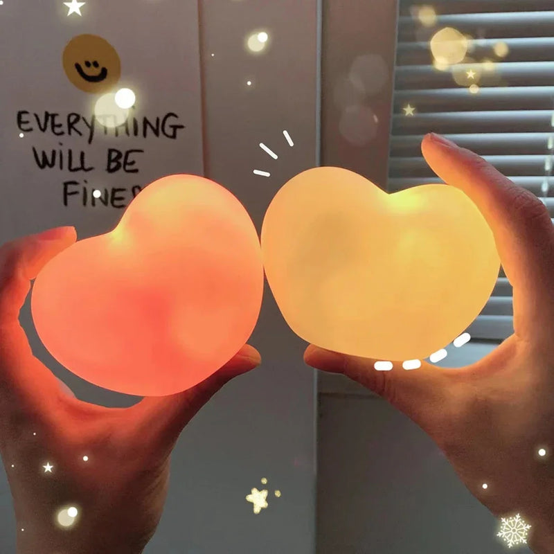 Herz LED Lampe | 3D Nachtlicht & Deko | Romantisch & Kreativ | Geschenk für Hochzeit, Geburtstag & Weihnachten