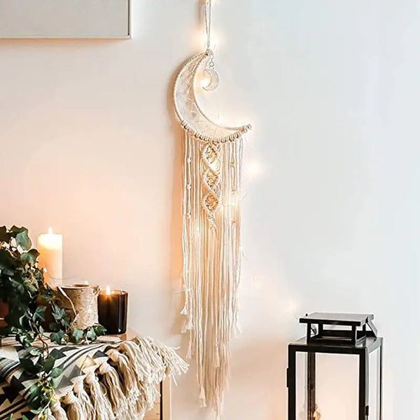 BohoLoom Makramee-Wandteppich | 96×20 cm | Handgeknüpfter Boho-Look