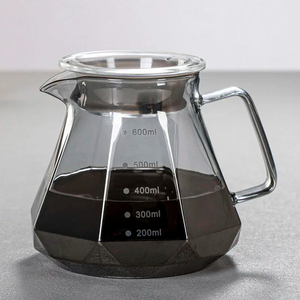 AromaCloud Kaffeekanne | Pour Over Set | Borosilikatglas | 400 ml & 600 ml