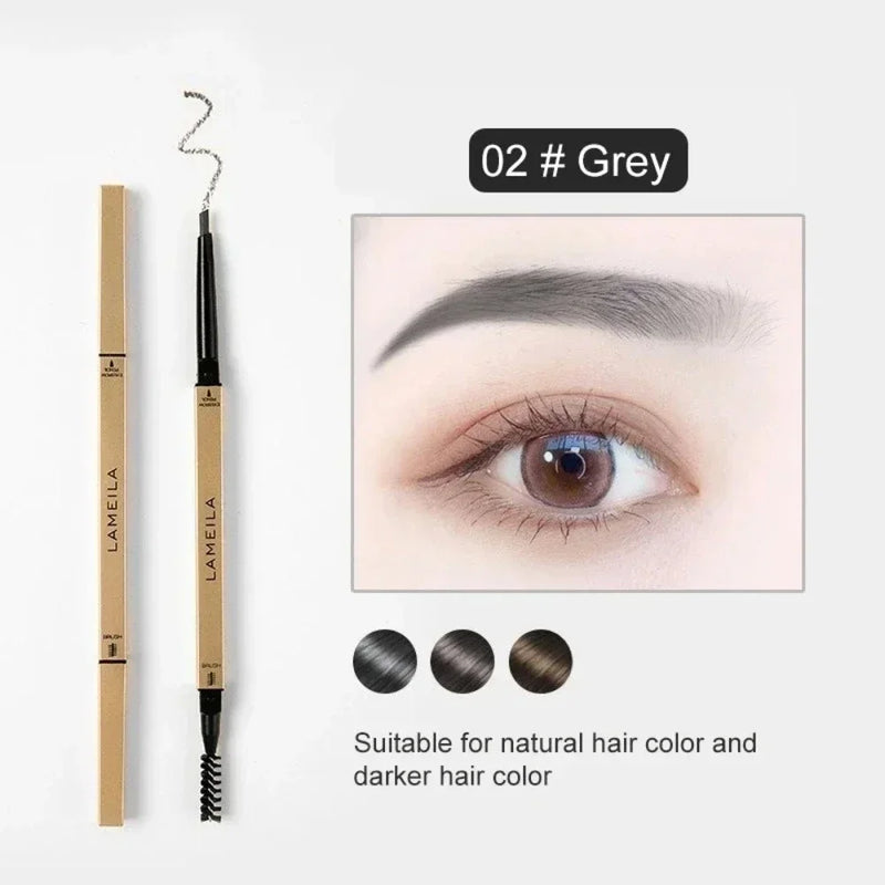 Augenbrauenstift BrowCraft DuoShape | 2-in-1 mit Dreiecksspitze & Bürste | Wasserfest & Präzise | 15,5 cm