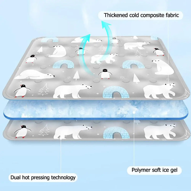 FrostPaws Kühlmatte für Hunde & Katzen | Wiederverwendbar & Gelgefüllt | Für Sommer & Reisen | PVC