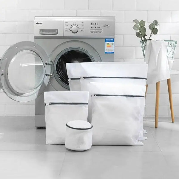 Wäschebeutel-Set CareMesh Deluxe | Feinwaschbeutel mit Reißverschluss | Schutz für BHs, Unterwäsche & Feinwäsche