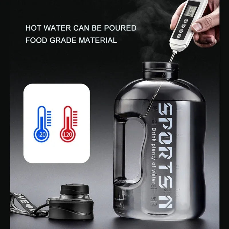 Hydronex Trinkflasche 1,7 L / 2,7 L | Auslaufsicher & BPA-frei | Große Kapazität | Für Sport, Fitness & Outdoor
