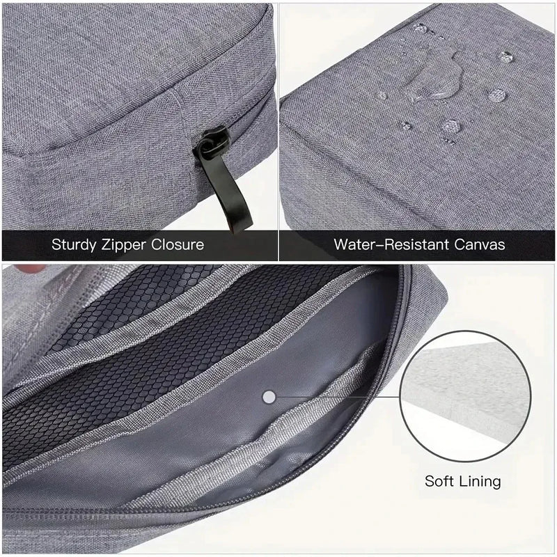 TechTidy Reise-Organizer Tasche | Digitales Zubehör sicher verstauen | Kompakt & Reißfest | Für Kabel, Ladegeräte & Kopfhörer