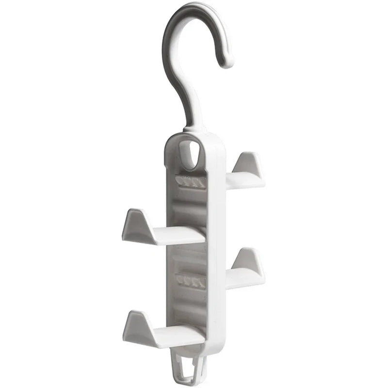 HookLino Mehrfachhaken | Wandhaken aus Kunststoff | 3-fach & 5 kg Tragkraft | Modern & Platzsparend
