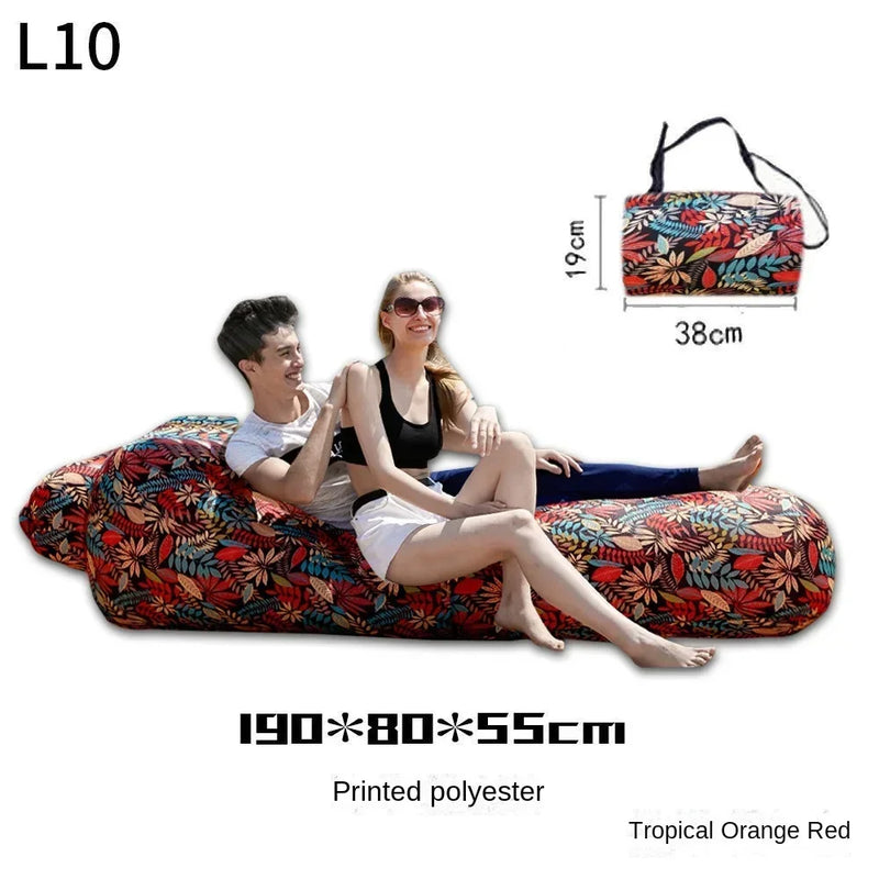 GloboLite AirLounge Aufblasbares Outdoor-Sofa & Luft-Bett 190 × 90 × 40 cm – tragbar & wasserdicht