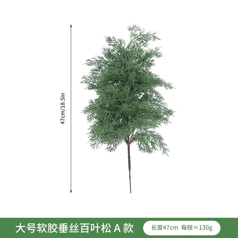 Evervigne | Künstlicher Tannenzweig | Realistische Weihnachtsdekoration | Hochwertige Kunstpflanze | Für Innenräume & Blumengestecke