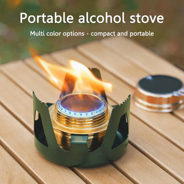 Flamero Outdoor Spirituskocher | Einstellbare Flamme | 360° Rundum-Verbrennung | Kompakt & Stabil
