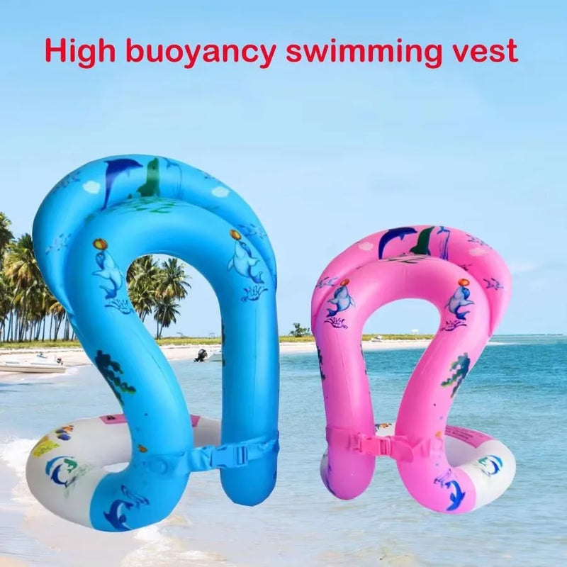 AquaFroh Rooxin Baby-Schwimmring-Weste Aufblasbar – Kinderschwimmring für Pool & Wasser – Lernhilfe für Kinder