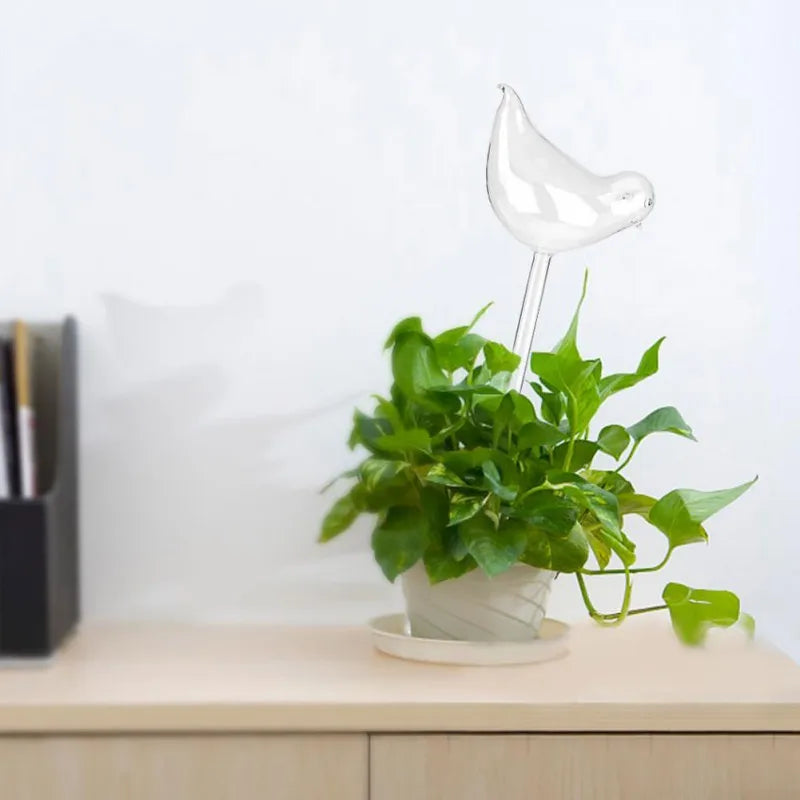 Automatisches Bewässerungssystem AquaZoo GlassDrop | Tier-Design | Selbstbewässerung aus Glas | Für Blumentöpfe & Zimmerpflanzen