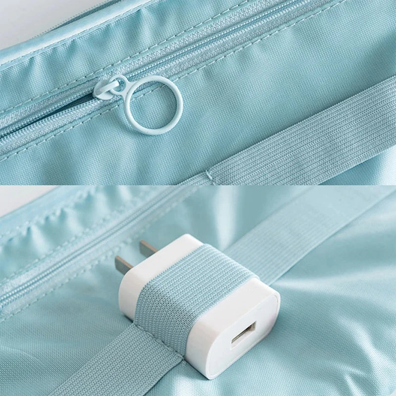 TechTasche Kabeltasche Wasserdicht | Elektronik-Organizer für Reisen | Kompakt & Robust | Nylon 23x15cm