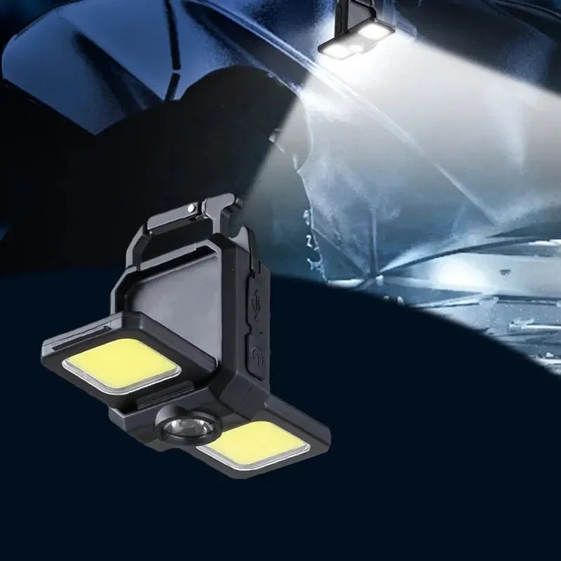 LumiTrek | Schlüsselanhänger-Arbeitslicht | 800 Lumen | 5 Modi | Magnetisch & Wiederaufladbar