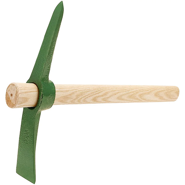 Ergaterra Gartenhacke aus Stahl | Hohlgeschmiedet & handlich | Robustes Werkzeug mit Holzgriff | 35×23×5,2 cm