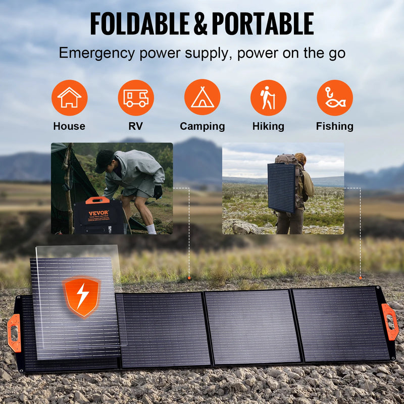 Faltbares Solarpanel VoltoraFlex | 200 W | Monokristallin & ETFE-Beschichtung | IP67 Wasserdicht & Tragbar