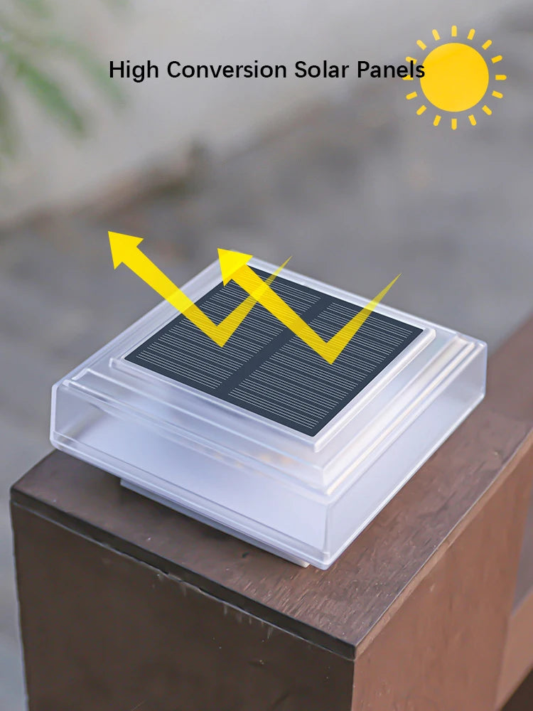 Solar Pfostenleuchte LumiPillar 30LED | Wasserdicht & Solarbetrieben | Für Garten, Zaun & Terrasse