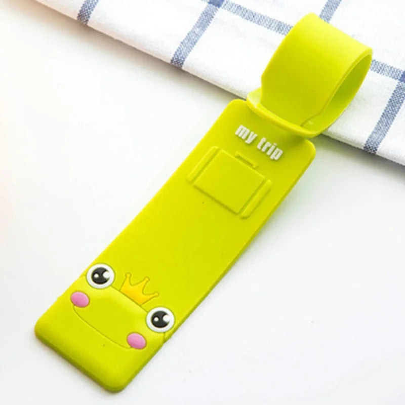 Taggidoo Kofferanhänger aus Silikon mit Tiermotiv | Adressschild für Reisen & Gepäck | Boarding Tag für Koffer & Taschen