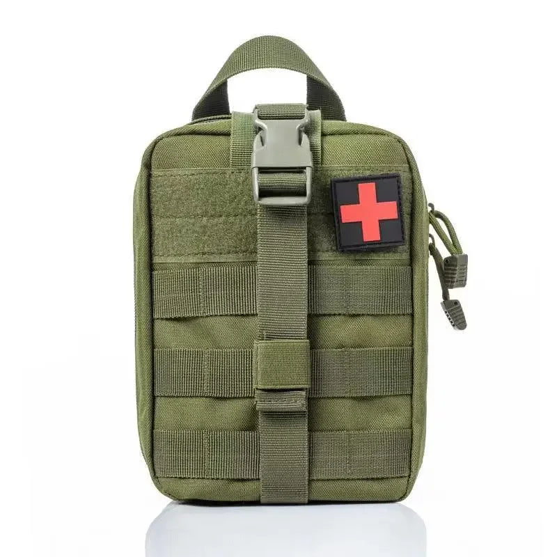 RescuePro Gear Taktische Erste-Hilfe-Tasche | Outdoor Survival & Notfall-Set | MOLLE-kompatibel | Größe L: 15 × 11 × 21 cm