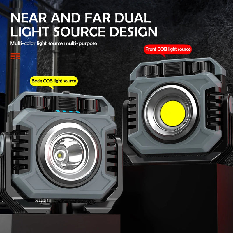 TektorBeam Arbeitslampe LED 1500 Lumen | Wiederaufladbar & Magnetisch | Stufenlos Dimmbar | IP66 Wasserdicht