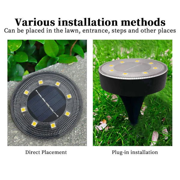 Terraluna Solar Bodenleuchte LED | IP68 Wasserdicht | Automatische Lichtsteuerung | Für Garten, Weg & Terrasse
