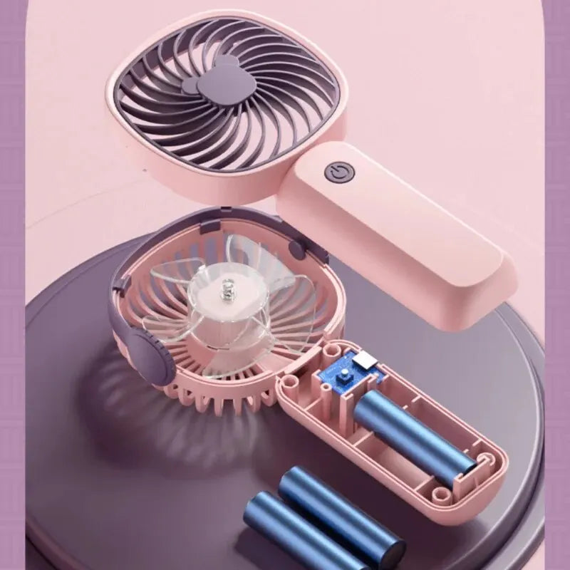 Mini USB Ventilator BreezyGo | Handlich & Tragbar | Mit Standfuß | Ideal für Büro, Reisen & Schule