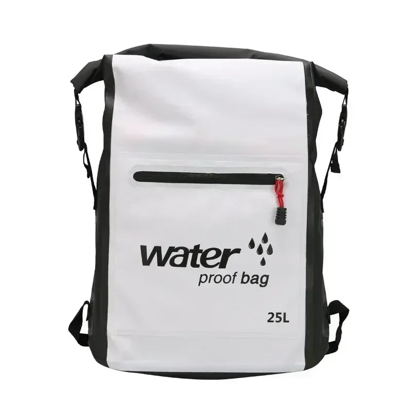 Wasserdichter Rucksack AquaDryX 25L | Schwimmender Packsack | Rolltop & Atmungsaktiv | Ideal für Kajak, Trekking & Outdoor