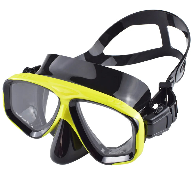 Mareon Tauchmaske mit Schnorchel | 180° Panorama Sicht | Anti-Leck & HD-Glas | Lebensmittelechtes Silikon