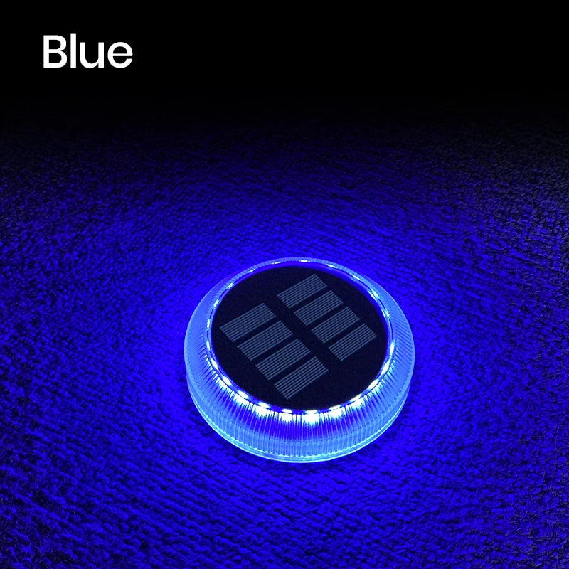 Solvix StepLights | 4er-Set Solar-Bodenleuchten | IP68 Wasserdicht | Klebemontage ohne Bohren | Für Garten, Terrasse & Wege