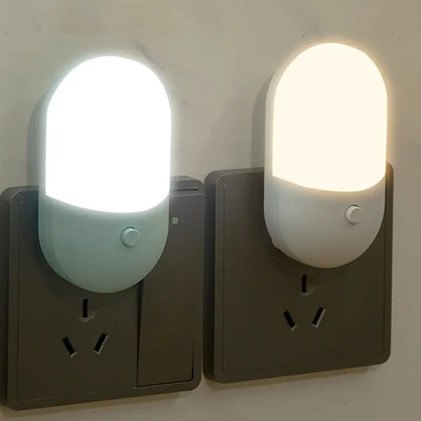 LUXORA Mini LED-Nachtlicht | Augenschonend & Energiesparend | 2er-Set | Modernes Design