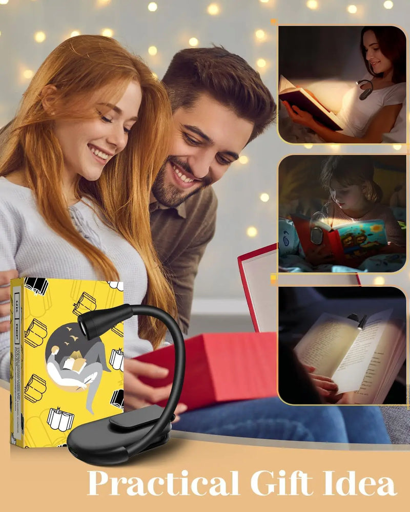 Mini LED Lampe ClipBright | Tragbare USB-Leselampe & Notlicht | 400–500 mAh Akku | 1000 Lumen | Dimmbar