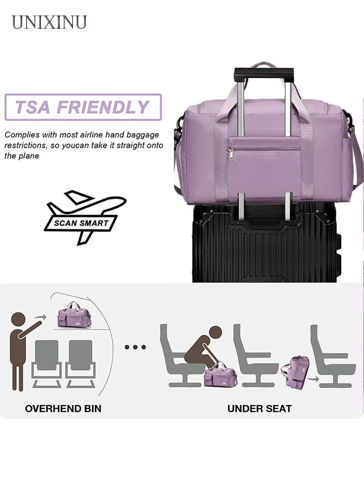 Reisetasche Veyora WeekAir | 35 L Kapazität | Mit Schuhfach & Nass-/Trocken-Trennung | Für Flugreisen, Sport & Wochenendausflüge