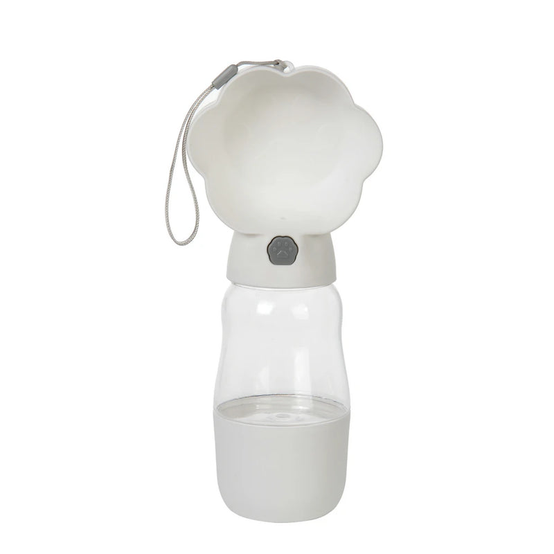 Trinkflasche Droppa DuoBottle | 2-in-1 Wasser- & Futterspender für Hunde & Katzen | Auslaufsicher & tragbar | 380 ml / 530 ml
