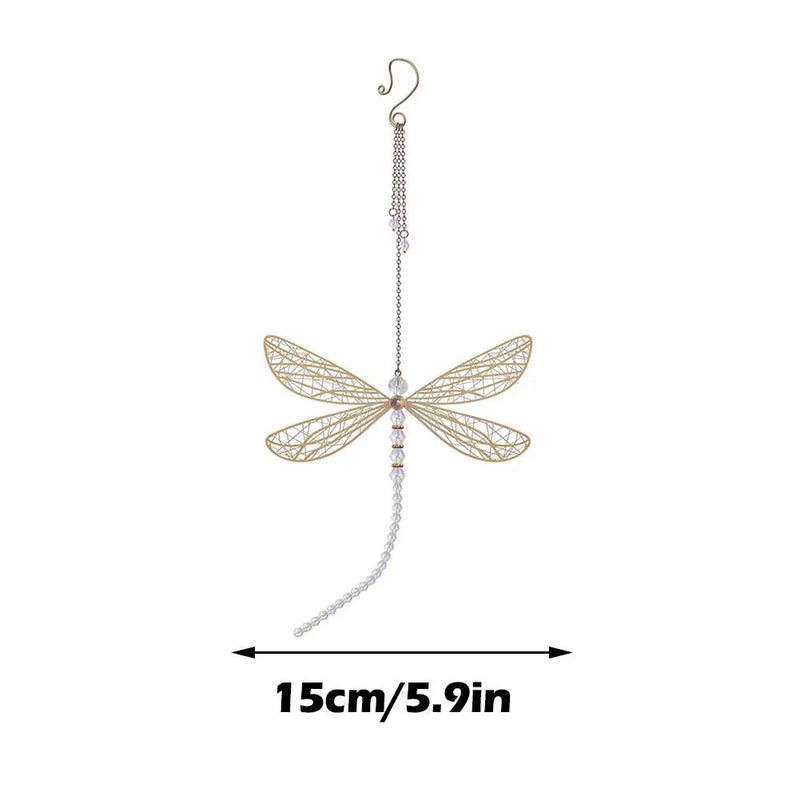 LumiFly | Kristall-Suncatcher mit Libelle | Windspiel & Deko | 15 × 15 cm