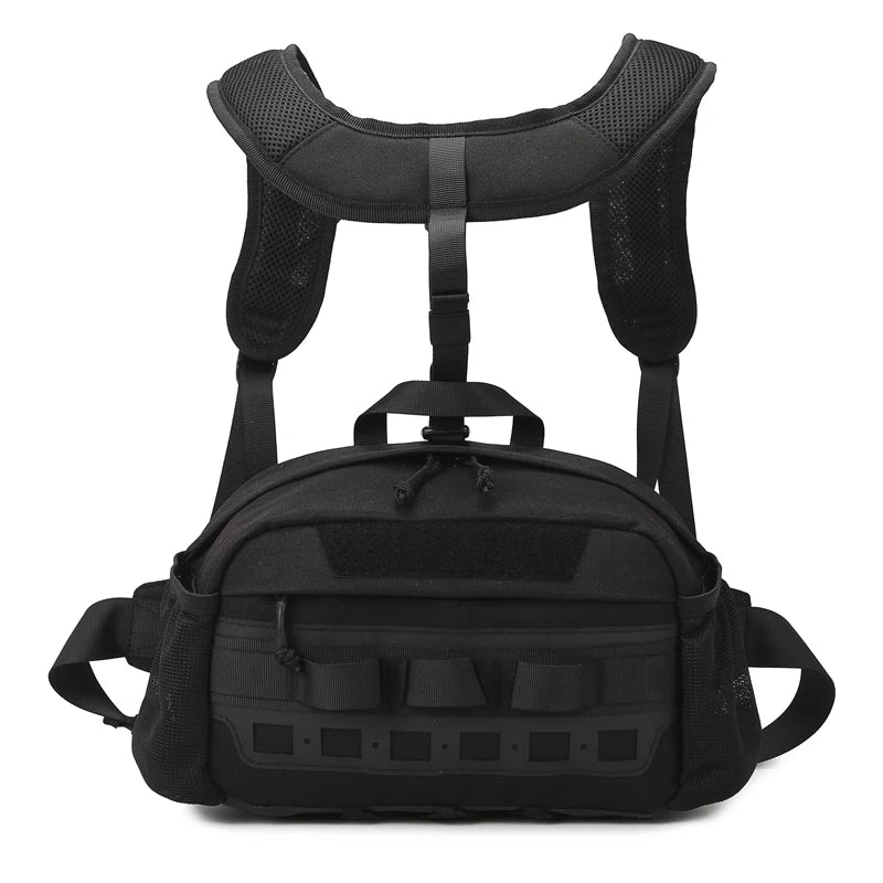 aktische Outdoor-Hüfttasche GearFlex Pro | 30 × 11 × 17 cm | Molle-System, Mehrfachtaschen & Tragekomfort | Für Angeln, Wandern & Camping