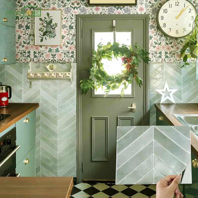 Wandzauber 3D Wandfliesen Selbstklebend | Ohne Bohren & Wasserfest | Modernes Design