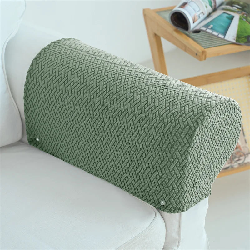 2er-Set Sessel- & Sofa-Armlehnenbezüge Armluxe | Jacquard-Stoff | Staub- & Schmutzschutz | Rutschfest & Waschbar